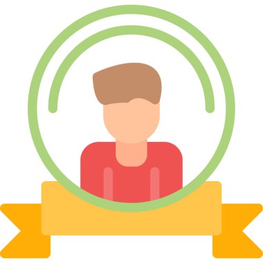 İnsan Avatar. Basit illüstrasyon