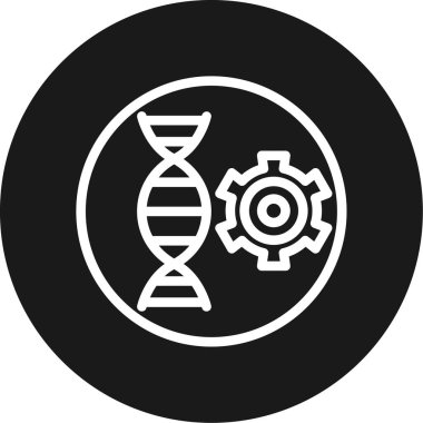 DNA Vektörü Kabartma Simgesi Tasarımı