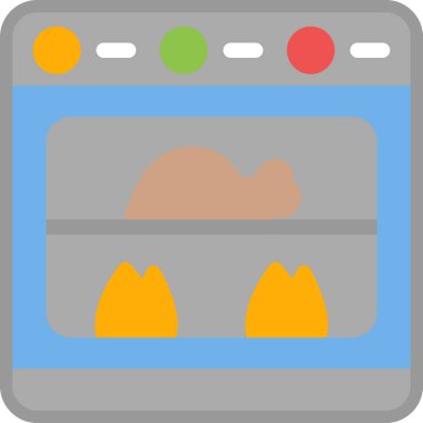 Mutfak simgesi vektör illüstrasyonu