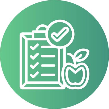 Kontrol listesi vektör simgesi modern basit illüstrasyon