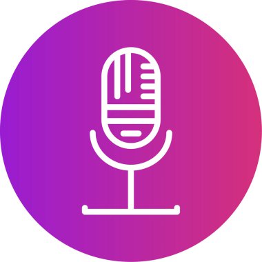 Mikrofonun vektör illüstrasyonu