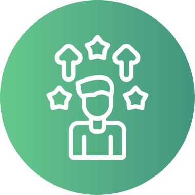 İnsan simgesinin vektör illüstrasyonu