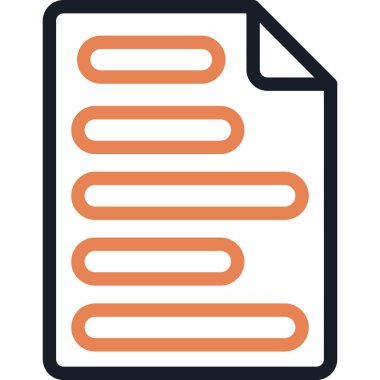 Liste. Web simgesi basit tasarım