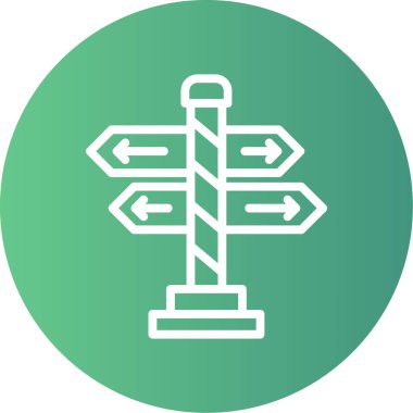 Yol simgesi vektör illüstrasyonu