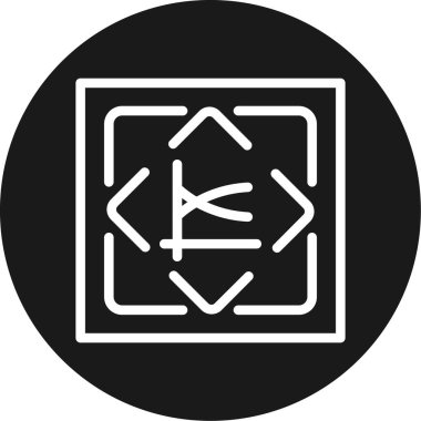 Modern b 'nin vektör illüstrasyonu eksik simgesi