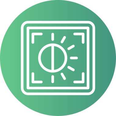 Eşsiz Güneş Sistemi Vektör Satır Simgesi