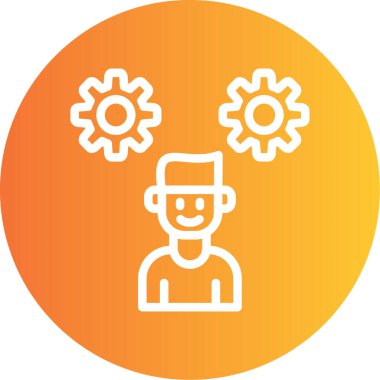 Modern simgenin vektör illüstrasyonu