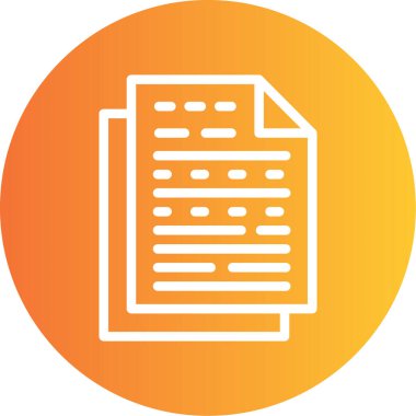 Belge simgesinin vektör illüstrasyonu