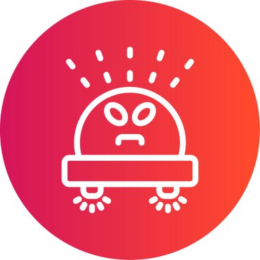 Robot simgesinin vektör illüstrasyonu