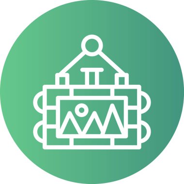 Yapı simgesinin vektör illüstrasyonu