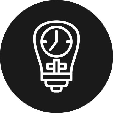 Ampul simgesinin vektör illüstrasyonu