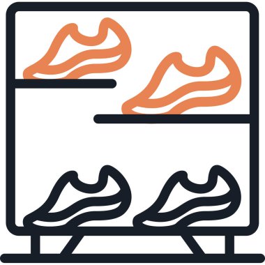 Bir çift erkek ayakkabısının vektör çizimi