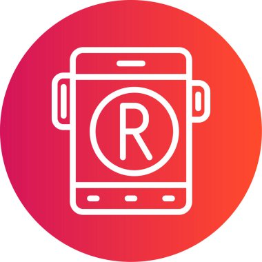 mobil uygulama simgesi, vektör illüstrasyonu