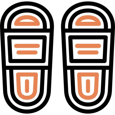 Modern ve renkli bir simgenin vektör çizimi