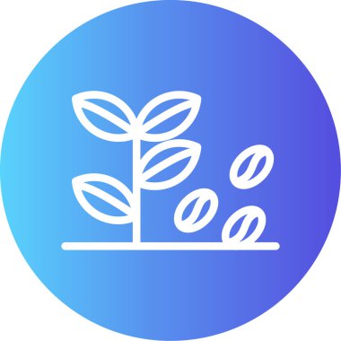 Bitki. Web simgesi basit illüstrasyon