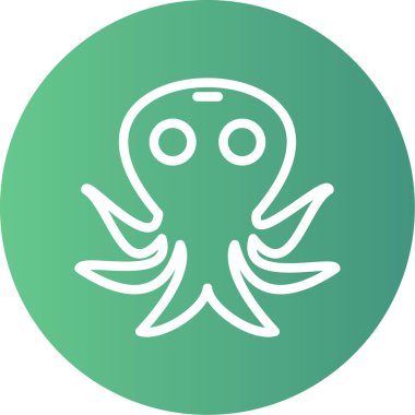 Şirin bir simgenin vektör illüstrasyonu