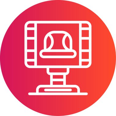 vektör lcd simgesi illüstrasyonu