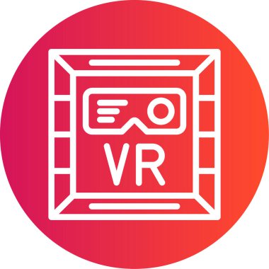 Sanal modern oyun simgesinin vektör çizimi