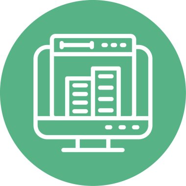 Bilgisayar simgesi. vektör illüstrasyonu