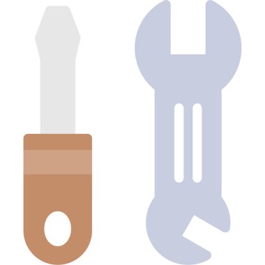 Tornavida. Web simgesi basit tasarım