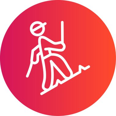 Kaykaylı bir adamın vektör çizimi