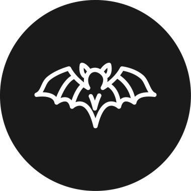 Tasarım cadılar bayramı yarasa simgesinin çizimi