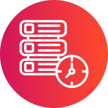 vector illustration of time management modern icon