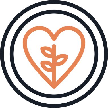 Yaprak. Web simgesi basit illüstrasyon