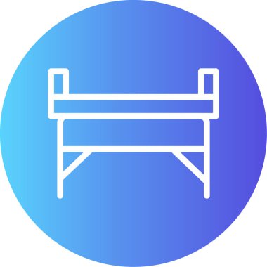 yatak ikonu vektör illüstrasyonu