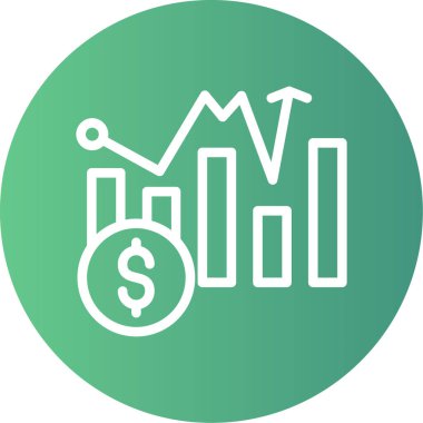 grafik ikonu vektör illüstrasyonu
