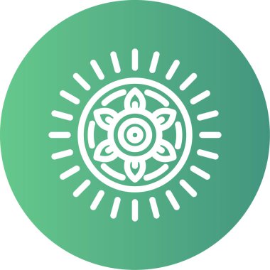 beautiful flower vector line icon