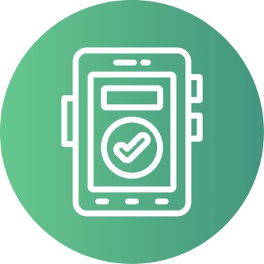 kontrol listesi simgesi vektör illüstrasyonu