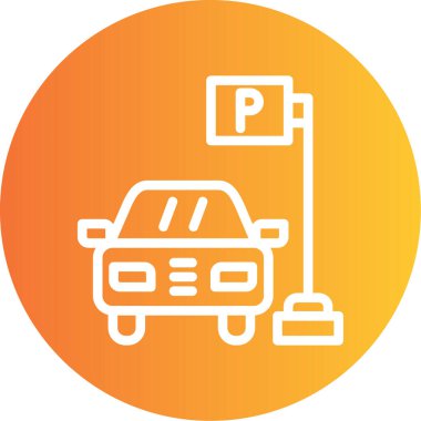 araba simgesi vektör illüstrasyonu