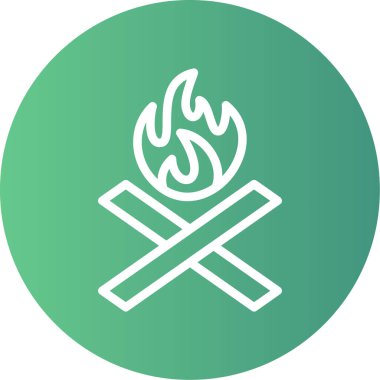 Ateş simgesinin vektör illüstrasyonu