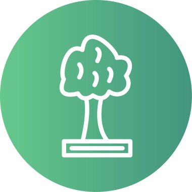 ağaç simgesi vektör illüstrasyonu