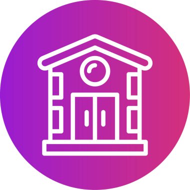 Eşsiz okul oluşturma vektör simgesi