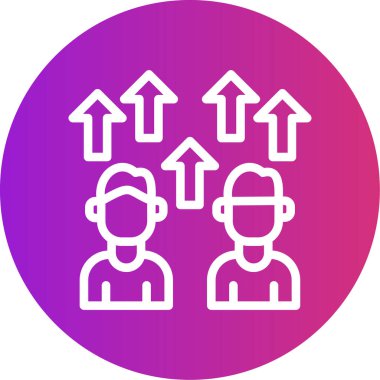 İnsan simgesinin vektör illüstrasyonu