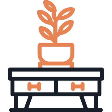 Bitki. Web simgesi basit illüstrasyon