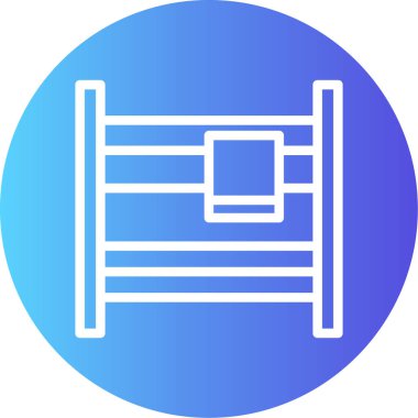 Mobilya simgesinin vektör illüstrasyonu