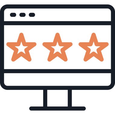 Web derecelendirme vektörü simgesi