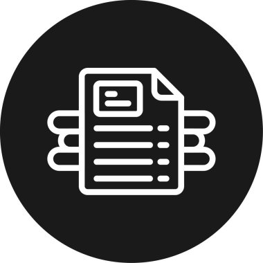 Belge simgesi tasarımının vektör illüstrasyonu