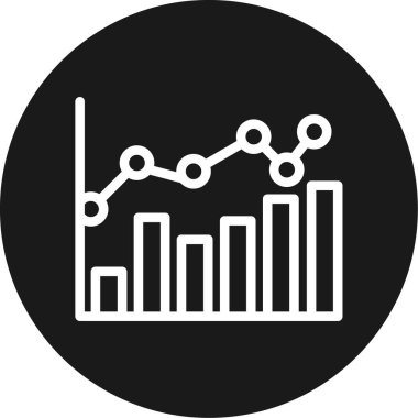 iş grafiği ikon vektör illüstrasyonu