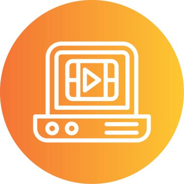 vektör lcd simgesi illüstrasyonu