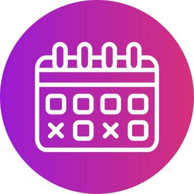 Takvim. Web simgesi basit illüstrasyon