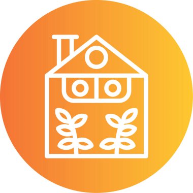 Ev simgesinin vektör illüstrasyonu