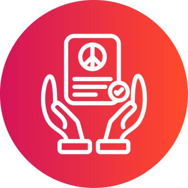 Barış simge vektör çizim