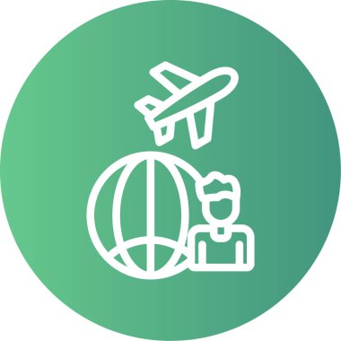 Uçak. Web simgesi basit illüstrasyon