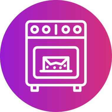 fırının vektör illüstrasyonu