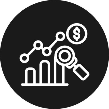 finansal büyüme simgesi, basit biçim