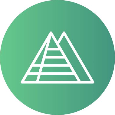 Piramit simgesinin vektör çizimi